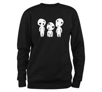 Styletex23 Felpa Uomo Kodama Spirito Dell'Albero, Anime Giapponese