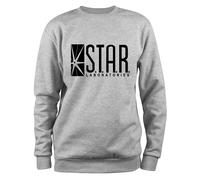 Styletex23 Felpa Uomo Star Laboratories Labs Logo, The Flash
