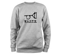Styletex23 Felpa Uomo Waste Thomas Pynchon, W.A.S.T.E. Logo Segno