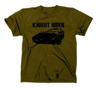 Styletex23 - Maglietta Knight Rider Kitt Hasselhoff, Hassel The Hoff Verde N L