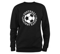Styletex23 Sweatshirt Uomo Calcio Contro Il Razzismo