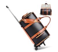 Styleushaven Foldable Travel Bag 2.0, Styleushaven Travel Bag with Wheels, Large Capacity, Easy to Use (Black,Upgraded)