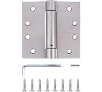 Stylever 3 Pack 4x4 Residential Sating Nickel Finish Reversible Self Closing Door Hinges Squared Corners Auto Close Spri