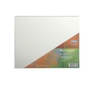 Stylex 28667-P10 Cartoncino per Pittura, 24 X 30 Cm, Confezione da 10, Spessore 3 Mm, Rivestito con Tessuto di Cotone al 100%, Bianco, per Colori a Olio, Acrilici e a Tempera, Gouache Pittura