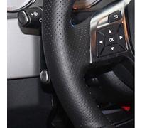Styling di accessori per auto Per Mercedes Per B&enz Classe A 2013-2015 Classe CLA 2013 Classe C PU Coprivolante Per Auto In Pelle Artificiale(8-White)