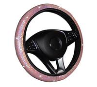 Styling di accessori per auto Per Polo E5 X45 Bling Bling Accessori Auto Copertura Del Volante Interna, Mozzi Del Veicolo Non Si Muove Caso Del Volante(Pink)