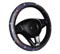Styling di accessori per auto Per Polo E5 X45 Bling Bling Accessori Auto Copertura Del Volante Interna, Mozzi Del Veicolo Non Si Muove Caso Del Volante(Argento)