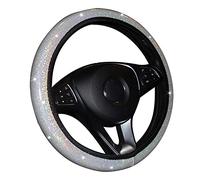 Styling di accessori per auto Per Polo E5 X45 Bling Bling Accessori Auto Copertura Del Volante Interna, Mozzi Del Veicolo Non Si Muove Caso Del Volante(Wit)