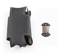 Styling di accessori per auto Per T&oyota RAV4 2013-2016 Per Corolla 2014-2016 Scion In Pelle Artificiale Volante Dell'automobile Treccia Fatta Copertura Dello Sterzo(Beige thread)