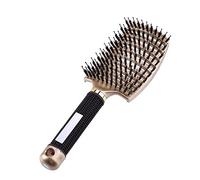 Styling Hairbrush Anti-statico Detanging Diangente Spessore Massaggio Capelli Pettine Curve Stended BAGNA BAGNA PRINCIPALE Spazzola per capelli Strumento acconciatura Pettine per capelli(C)