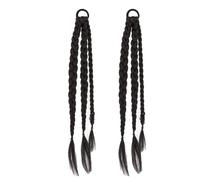Styling Intrecciato Coda di Cavallo Extension Parrucche Per Partito Dress Up Sweet Girl Parrucche Copricapo con Cravatta per Capelli