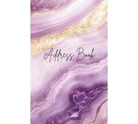 Stylish Address Book with Phone and Password Sections with Alphabetical Tabs: Large Print Password Book, A5, Floral Design