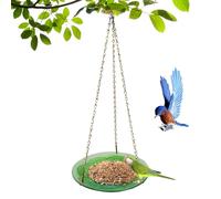 Stylish Bird Feeder - Metal Blossom Pattern Feeding Station, Syrup Container Bowl with Ring, Yard Ornament Plate with Grip, Backyard Decor Accessory, Wildlife Viewing Aid for Porch, Tree