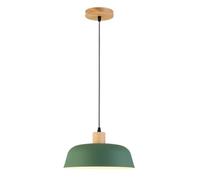 Stylish Bohemian Ceiling Chandelier, Elegant Creative Pendant Lights, Fashion with Wood Hanging Lamp, Minimalist Nordic Lighting Fixture for Restaurant, Dining Room, Bedroom, Kitchen, Bar(Green