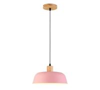 Stylish Bohemian Ceiling Chandelier, Elegant Creative Pendant Lights, Fashion with Wood Hanging Lamp, Minimalist Nordic Lighting Fixture for Restaurant, Dining Room, Bedroom, Kitchen, Bar(Pink)