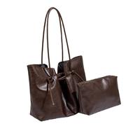 Stylish Handbag Large Capacity Shoulder Bag Retro Design Underarm for Daily Use Comfortable Strap Office Essential Multi Way Carry Shopper