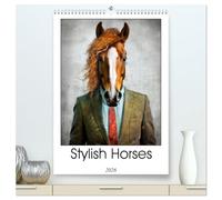 Stylish Horses (High Quality Premium Wall Calendar 2026 DIN A2 portrait),CALVENDO 12 Month Wall Calendar: Discover a world where elegance meets equine ... embody the perfect blend of poise and whimsy.