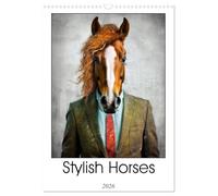 Stylish Horses (Wall Calendar 2026 DIN A3 portrait), CALVENDO 12 Month Wall Calendar: Discover a world where elegance meets equine grace, the Stylish ... embody the perfect blend of poise and whimsy.