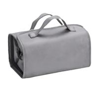 Stylish Makeup Bag, ampia capacità da viaggio toilette Organizer Pouch, 9,45 x 5,51 x 4,72 pollici Multi Functional Cosmetic Storage for Brushes, Lipstick, Beauty and Necessity, grigio, Se référer au