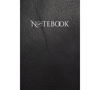 Stylish Notebook: Lined Journal for Everyday Notes, Ideas, Reflections and Journaling - 6x9 inch, 120 Pages, Black Leather-look Paperback