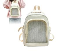 Stylish Pin Backpack, Clear Window Shoulder Bag, Casual Student Organizer, Travel School Event Companion, Daily Commute Vacation Festival Accessory, Carry Gear for Cosplayers, Teens, Travelers