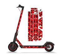 STYLISH SCOOTERS Vinile Xiaomi m365, rosso mimetico, adesivo Xiaomi m365 Pro,Adesivi per monopattino Xiaomi m365, Xiaomi Monopattino Adesivi,Accessori Xiaomi M365,Accessori Xiaomi M365 Adesivi