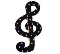 StylishStar - Fermaglio per capelli in resina a forma di nota musicale, elegante, accessorio alla moda per donne e ragazze