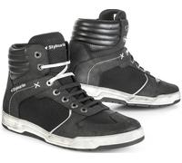 Stylmartin Atom Scarpe da moto, nero-bianco, taglia 39 per maschi