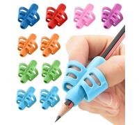 Stylo Confezione da 10 impugnature per matite per bambini, impugnatura per matita multicolore, design assortiti, per bambini mancini e destrimani, comodi aiuti per la scrittura a mano (multicolore)