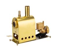 Stylomira Mini kit modello di motore a vapore interamente in rame (con caldaia), regalo educativo creativo, progetto scientifico fai da te, dimostrazione di ingegneria da collezione per adulti e