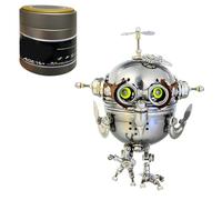 Stylomira Puzzle 3D fai da te in metallo per adulti, kit di modellini meccanici a forma di uovo steampunk, mini decorazione creativa da scrivania e regalo da collezione per adulti (110+pezzi)