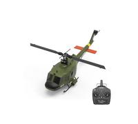 Stylomira YU XIANG F07 UH-1 Huey 6CH RC elicottero, Smart 6G No-Aileron Scala Elicottero Modello con Doppia Batterie, Realistico Velivolo di Simulazione Militare per Adulti (1 Batteria)