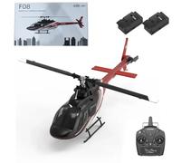 Stylomira YU XIANG F08 1:27 Bell 206 RC Helicopter, 6CH 2.4G Brushless Direct Drive No-Aileron con stabilizzazione e posizionamento del flusso ottico, modalità commutabile (batteria RTF/2)