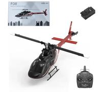 Stylomira YU XIANG F08 1:27 Bell 206 RC Helicopter, 6CH 2.4G Brushless Direct Drive No-Aileron con stabilizzazione e posizionamento del flusso ottico, modalità commutabile (batteria RTF/1)