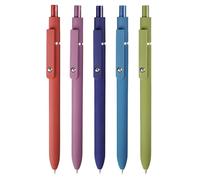 Stylos à gel - Stylos à séchage rapide pour le journaling, pointe fine | Ensemble de 5 stylos roller rétractables avec un design à pointe fine, écriture fluide Stylo à bille gel pour la prise de notes
