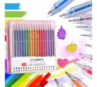 Stylos Implementarch, ensemble de stylos gel pailletés, ensembles de stylos gel pailletés pour livres de coloriage pour adultes, pour dessiner, bricoler et prendre des notes (36pcs)