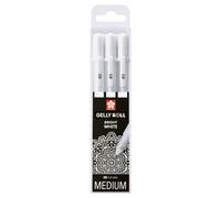 Stylos Sakura Gelly Basic Real - Bianco - Inchiostro Gel Pigmentato - Punta Extra-Fine 0,4 mm