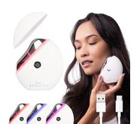 STYLPRO 6 in 1 Gua Sha elettrico a LED riscaldato - Strumento per scolpire e sollevare il viso con terapia a luce rossa e calore rilassante - vibrazione per il drenaggio linfatico e la pelle luminosa