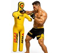 Stylso Wrestling Dummy Grappling Dummies - BJJ Judo Karate Jiu Jitsu Practice Dummy - Non riempito (giallo, 152,4 cm)