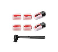 Stylus Needles Vinyl Record Player Ruby Phonograph Needle Turntable Nonmagnetic Set Cleaning Equipment Accessories