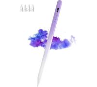 Stylus Pen per iPad (2018-2023), iPad Pencil 10ª generazione con palm rejection, magnetico, iPad Stylus Pen compatibile con iPad Pro 11/12,9 pollici, iPad Mini 5/6/Air3/4/5, iPad 6/7/8/9/10, viola