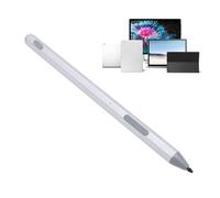 Stylus Pen per Touchscreen, 4096 Livelli di Pressione Penna di Stilo Capacitiva con 2 Pennie, Compressa Ricaricabile Stylus 70 Ore di Lavoro, per il Protocollo MPP2.0 (SILVER)