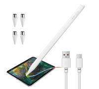 Stylus Pen per Touchscreen Android iOS, Stylus Pencil per Tablet e Smartphone, Penna Universale per Tablet Compatibile con Sam sung/i Phone, Sensibilità all'inclinazione,con 4 punte di ricambio