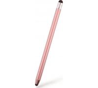 Stylus Tech-Protect Touch Rosa Alluminio Leggero Doppia Punta