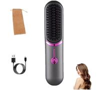 Styluse Hair Brush, Styluse Beauty Hair Brush, 2-In-1 Straightener & Curler, 3 Adjustable Temperature,Fast Heating,For All Hairs Type, Slick Back Hairs Brushs (1PCS)
