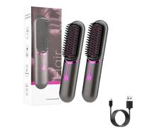 Styluse Hair Straightener, Styluse Hair Straightener Brush, Styluse Portable Hair Straightener Brush, Cordless Hair Straightener Brush Styluse, for All Hair Types (2pcs)