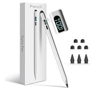 Styluslink Penna 2 in 1 per iPad, pennino capacitivo per iPad 2025-2018, 13 min. Ricarica rapida Pencil Pro USB-C Rifiuto palmo/Sensibilità di inclinazione, compatibile con i-pad 6-11, Air3-5/Mini7/6