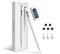 Styluslink Penna iPad 2 in 1 per Apple, Stylus Pen per iPad 2025-2018,15 min. Ricarica rapida Pencil Pro USB-C Rifiuto palmo/Inclinazione, compatibile con i-pad 6-11, Air3-5/Mini7/6/5, M4