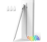 StylusLink Pennini stilo per iPad con palmo, ricarica rapida in 13 minuti, penna a punta fine per touch screen, funziona per iPad Pro, iPad Mini 5/6°, iPad Air 3/4a/5, iPad 6/7/8/9/10th (1