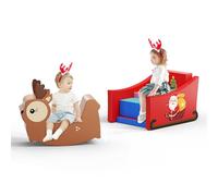 STYPLZ Blocchi da costruzione in schiuma per bambini, blocchi da arrampicata per bambini, mattoncini giganti per scatenare e arrampicarsi (set da 7 pezzi, stile natalizio, colore natalizio)